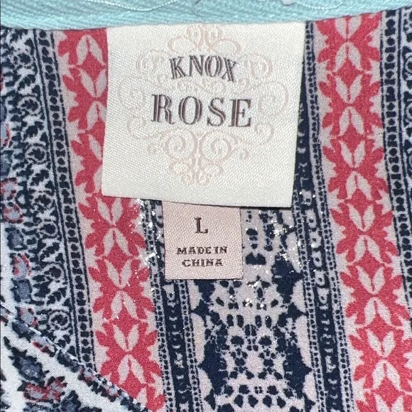 Knox Rose Multicolor Boho Blouse - Picture 2 of 8